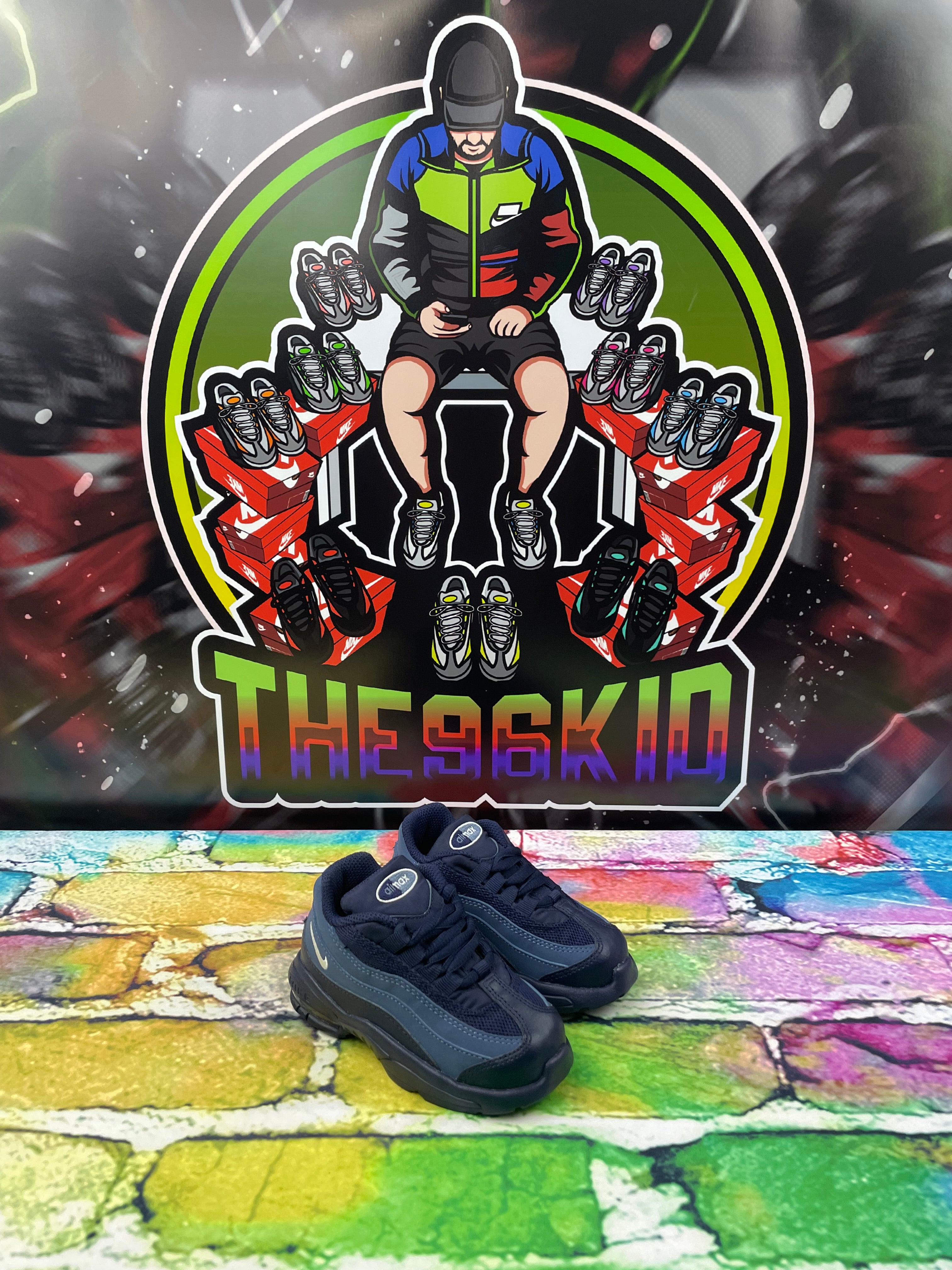 Air Max 95 Blackened Blue Toddler â The96kid