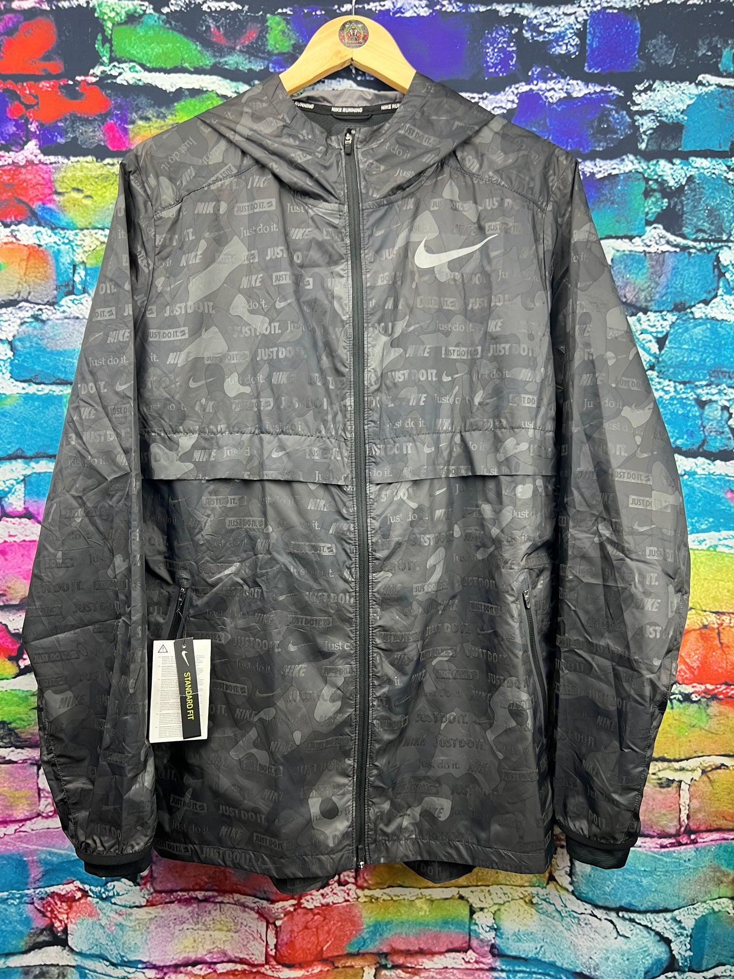 Nike Wind Runner Just Do It Reflective Black